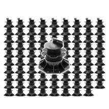 Xpotool Lot De 90x Plots De Terrasse – Charge 2700 Kg – Hauteur Réglable 60-128 Mm – En Pp – Pieds De Support Pour La...