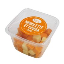 Petit Marche - Fromage Mimolette Gouda En Dés Petit Marche - La Barquette De 120g