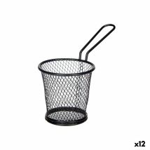 Panier De Présentation Apéritif Noir Métal 16 X 11,5 X 8 Cm (12 Unités)
