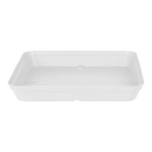 Sous-pot Artevasi Capri Carré Plastique Blanc (28 X 28 X 4 Cm)