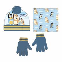 Bonnet, Écharpe Et Gants Bluey 2-8 Ans
