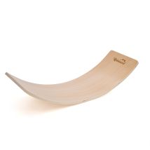 Planche D'équilibre Montessori Méthode Pikler Robincool Curvy 82x30x19 Cm En Bois Écologique Poids Maximum 60 Kg