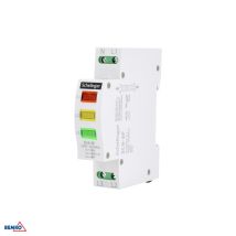 Voyant Led Sl9 3 Phases - 0,6w - Rouge - Rail Din - Ip20 - 81x72x17,5mm