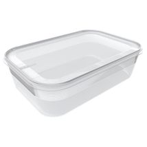 Grande Boîte Rectangulaire Alimentaire Congélation 3 Litres - Transparent