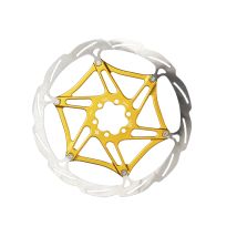 Disque De Frein Vélo 2 Pièces 203mm - Fixation 6 Trous Dorée - Formula