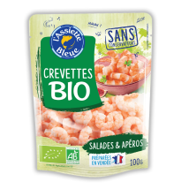 L'assiette Bleue - Crevettes Bio Nature L'assiette Bleue - Le Sachet De 100 G