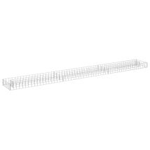 Jardinière Lit Surélevé Pot De Fleurs Bacs À Fleurs À Gabion Acier Galvanisé 270x30x10 Cm
