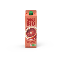 Force Bio - Jus D'orange Sanguine 100% Pur Jus Force Bio - La Brique De 1l
