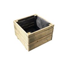 Bac Oslo 40 X 40 X H. 28 Cm - Pin Classe 3 Fsc