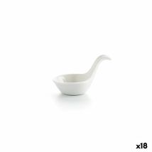 Bol Ariane Alaska 9,6 X 5,9 Cm Cuillère Mini Céramique Blanc (18 Unités)