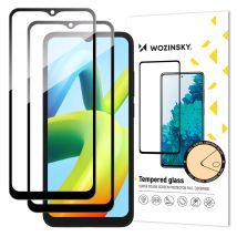 Set 2x Verre Trempé 9h Pour Tout L'écran Xiaomi Redmi A2 / Redmi A1 Avec Un Cadre Noir