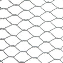 Grillage Pour Animaux Triple Torsion Gris, H.0.5 X L.10 M, Maille H.13 X L.13 Mm