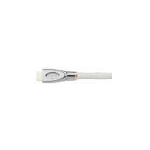Cable Tresse Python Hdmi 2.0 4k2k, Blanc, 0,5 M