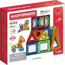 Magformers Jouet De Construction Magnétique Set De Base 42 Pièces Créatif