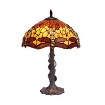 Lampe De Bureau Viro Belle Amber Ambre Zinc 60 W 40 X 60 X 40 Cm