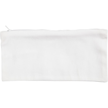 Trousse En Tissu À Customiser - 11 X 23 Cm - Blanc