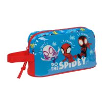 Sac Glacière Goûter Spider-man Bleu Rouge 21,5 X 12 X 6,5 Cm