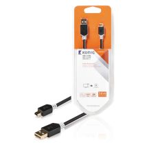 Câble Utp Cat5e Valueline Vlcb85100b50 Rj45 Mâle 5,00 M Noir