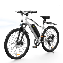 Vélo Électrique 26 Po Iscooter Eb3s, Autonomie 60 Km, Shimano 7 Vitesses, Blanc