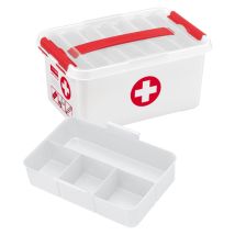 Sunware 8711112792197 Boîte De Rangement Rectangulaire Rouge, Blanc