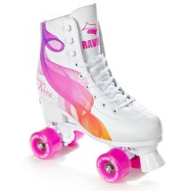 Patin À Roulettes Serena Taille Modulable Raven Adulte Enfant Mixte 39 Au 42 Rose/ora