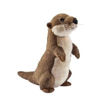 Peluche Loutre Dréssée 20cm