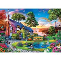 Master Pieces Puzzle Tranquility Rainbow Retreat 1000 Pièces