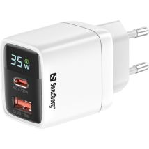 Chargeur Universel Sandberg 441-52, Blanc, Ca, Charge Rapide, Interieur