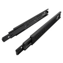 1 Paire (2 Pièces) So-tech Glissières À Extension Complète Coulisses Télescopiques Noires 300 Mm (insérées) À