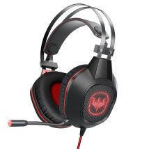 Casque Gamer Ovleng Gt64 Rouge Avec Micro Et Retro Éclairage Led Pour Pc & Consoles