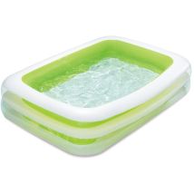 Piscine Familiale Gonflable Deluxe À 2 Anneaux 262 X 175 X 46 Cm