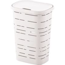 Mhome Coffre A Linge - 55 L - Blanc