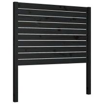 Tête De Lit Pour Lit Adult Décoration Murale Noir 81x4x100 Cm Bois Massif De Pin