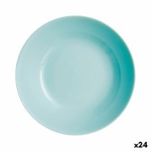 Assiette Creuse Luminarc Diwali Turquoise Verre (20 Cm) (24 Unités)