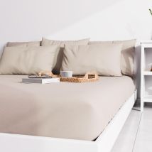 Drap Housse Uni 140x190 Cm Zzz Lin