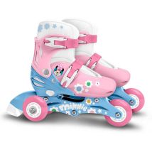 Patins Minnie 2-en-1 Plastique Rose Taille Ajustable 27-30 Minnie