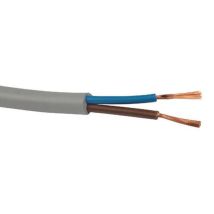 Câble Souple Domestique H05 Vv-f Gris 2 X 0,75 Mm² Diam 7,2 Mm Lynelec