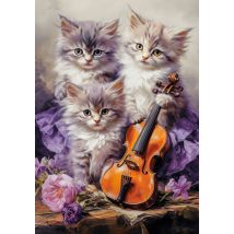 Castorland Puzzle Chats Puzzle 500 Pièces Jouet Coloré