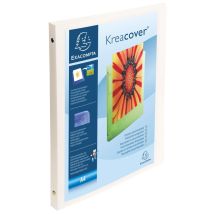Classeur Souple Opaque A4 Kreacover Blanc 51189e - Exacompta