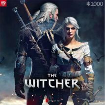 Puzzle 1000 Pièces The Witcher Illustration Photorealiste Tons Sombres 68,3 X 48 Cm Cenega