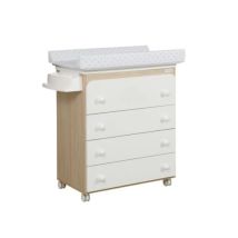Plan À Langer Bois/blanc Poids Beige