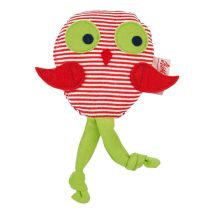 Käthe Kruse Hochet Hibou Rouge-vert Jouet Bébé 14 Cm