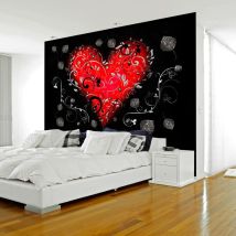 Planete Discount Pd13102-400-280 Papier-peint Papier Peint Non Tissé Noir, Gris, Rouge