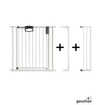 Barrière De Porte À Pression Easylock Plus Métal 104,5 Cm - 112,5 Cm Blanc