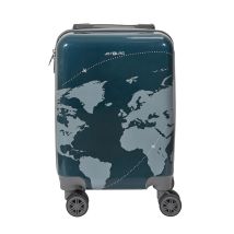 Valise Cabine Carte Du Monde - Gris