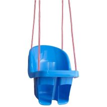 Fraize Balançoire Enfant À Cordes Avec Siège Et Dossier Bleu