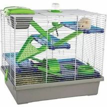 Cage Hamster Souris Pico Xl Gris 50x36x45cm