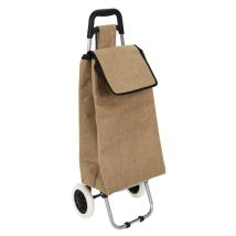 Chariot De Course - Entre Temps - 2 Roues - En Jute - Marron