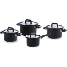 Bk Flow Cool - Set De 4 Casseroles En Acier Inoxydable Noir