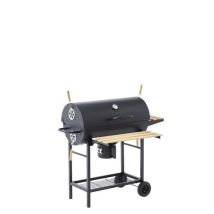 Cooking Box Barbecue A Charbon Mike - 115x66x106 Cm - 2 Grilles Acier Chromé - Surface De Cuisson : 71x35 Cm - Noir